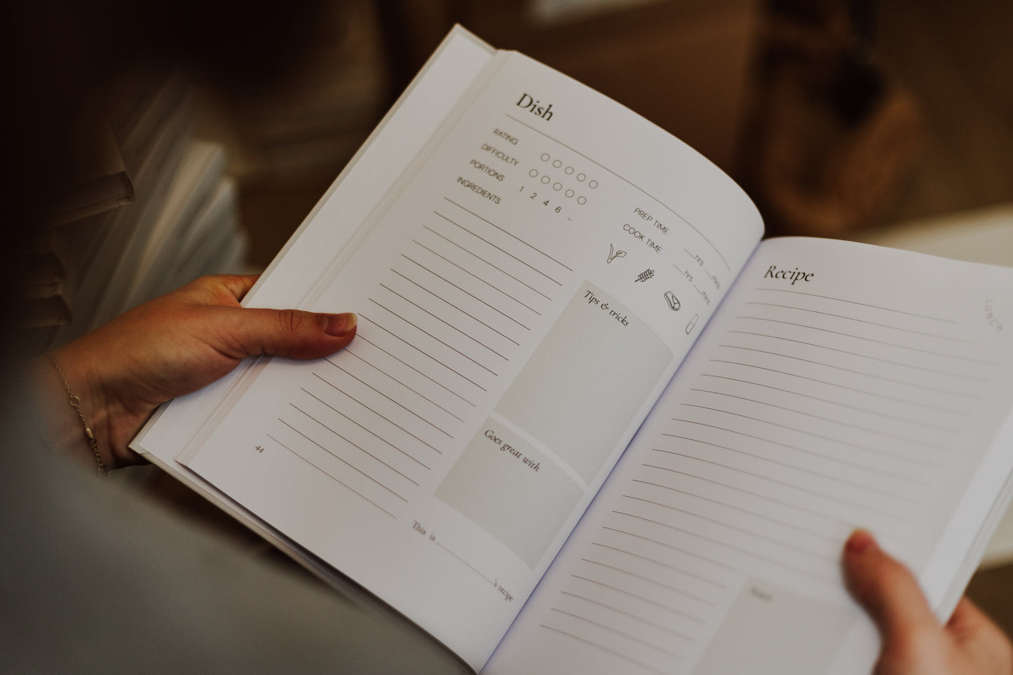 Bonds & Bites - Recipe Journal